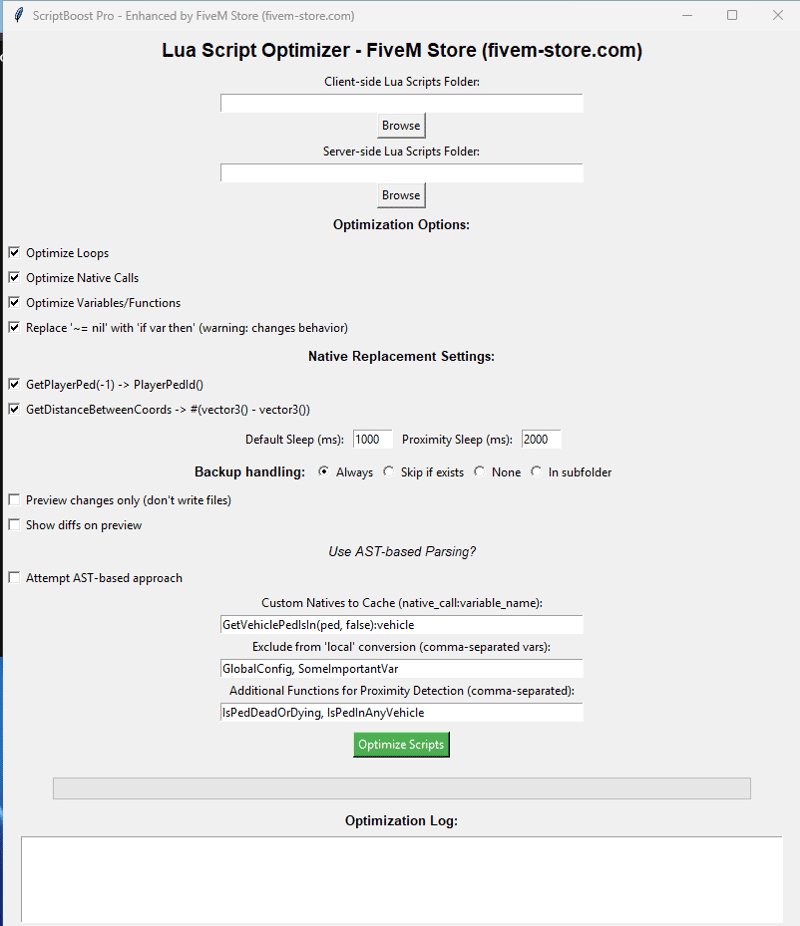 ScriptBoost Pro - FiveM Lua Optimizer