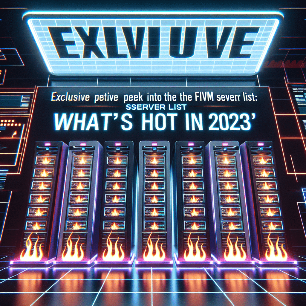 Exclusive Peek into the FiveM Server List: What’s Hot in 2023 | FiveM Store