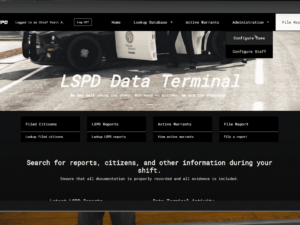 Police MDT System V8 [Police Data Terminal][Standalone] | FiveM Store