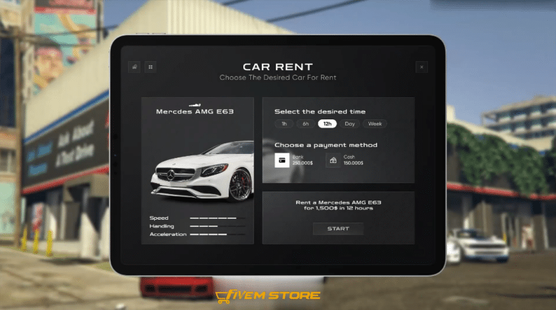 Car Rental System V7 [Rent Vehicle][Vehicle Rental][ESX/QB]