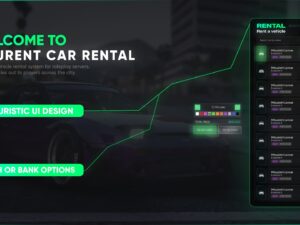 Car Rental System V8 [Rent Vehicle][Vehicle Rental][ESX/QB]