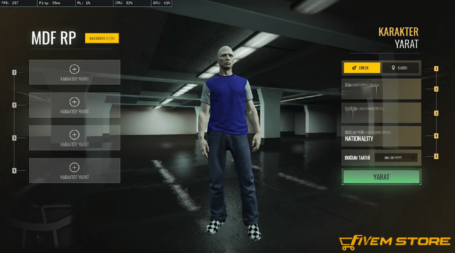 Character Creator System V15 [Clothing][Appearance][ESX/QB] | FiveM Store