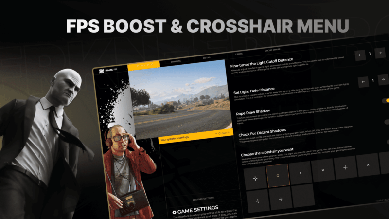 FPS Booster System V3 + Crosshair Menu System V3 [FPS Menu][Standalone]