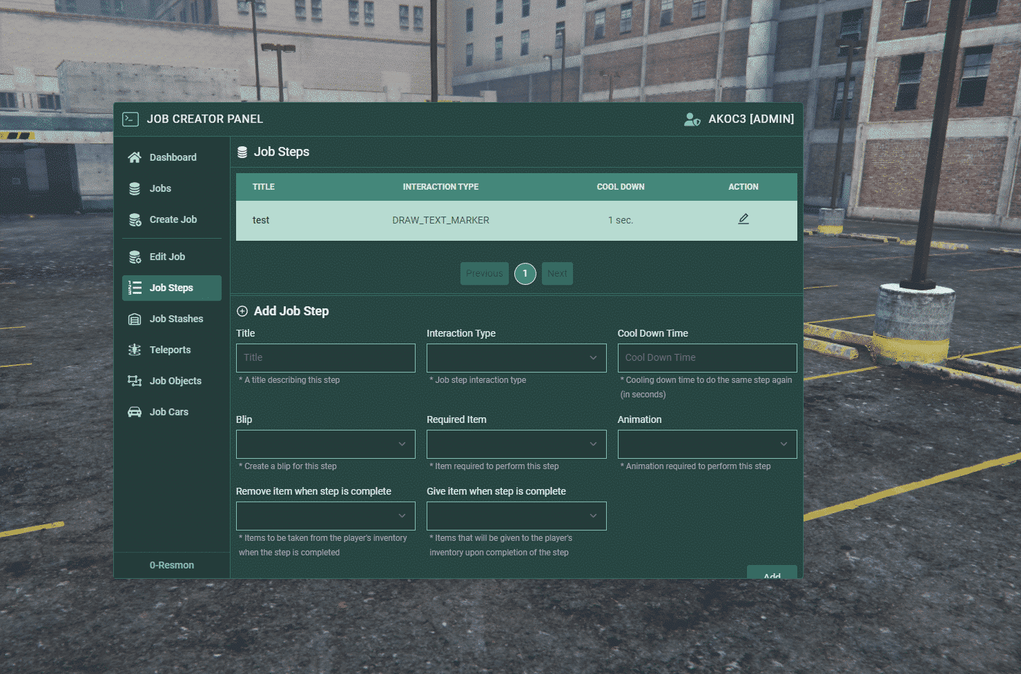 Jobs Creator System V3 [ဂိမ်းတွင်း အလုပ်ဖန်တီးသူ][ESX] | FiveM စတိုး