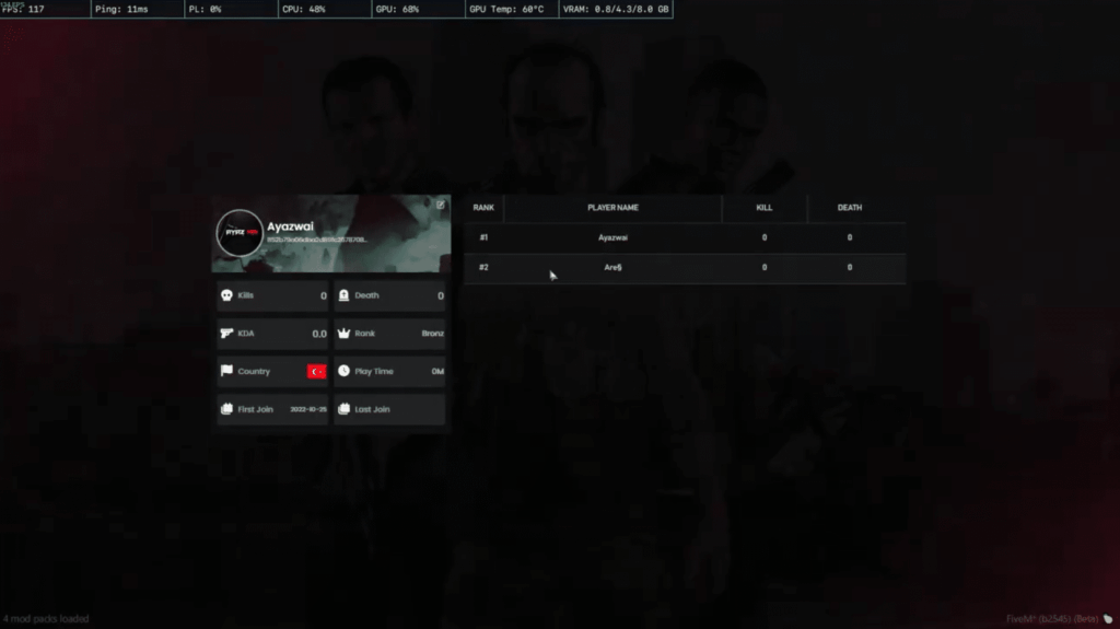 Leaderboard System V1 [Standalone] | FiveM Store