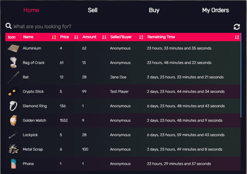Marketplace System V6 [خرید][تجارت ایمن][ESX/QB]
