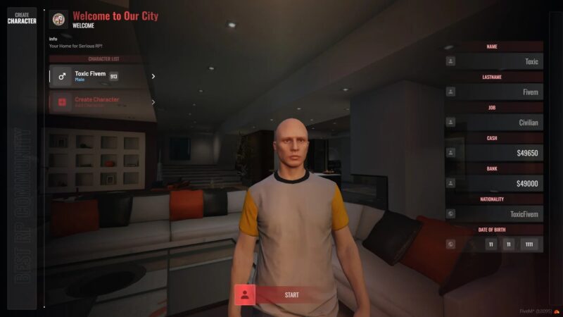 ເຊີບເວີ QBCore Roleplay V61 [ບົດບາດຂັ້ນສູງ]
