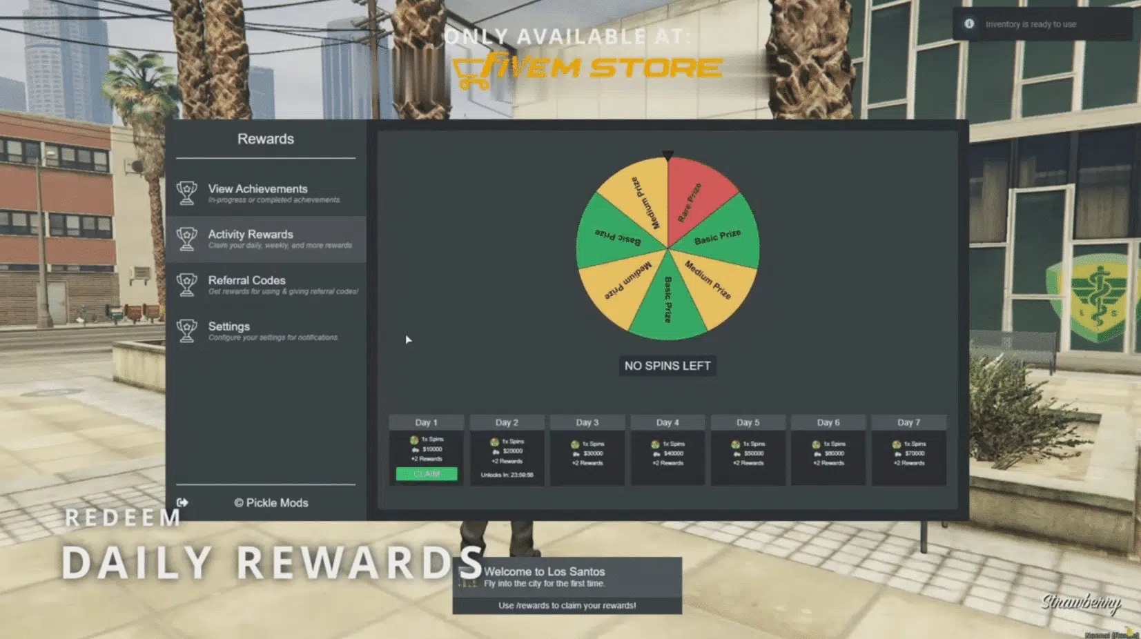 Daily Reward V1 Fivem Store Fivem Mods Alis.io New BIGGEST HACK